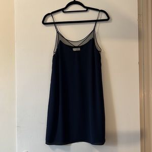 RARE Aritzia Babaton Galen Navy Blue Dress Sz S
